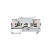 Bornier Fush, 10 pièces, PTC4-HESI, levier de déconnexion, connecteur enfichable, montage DIN, avec fusible 5 x 20 mm, 0,5 A-10 A, 4-HESI(PTC4-HESI Gray,With 8A fuse)