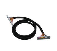 Bornier FX-50BB for Ligne d'E/S 50 Broches, répartiteur 50 cœurs, Machine-Outil à Commande numérique, câble de Commande numérique informatisé IDC50-AB(Cable,1m)