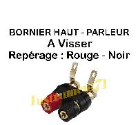 Bornier Haut Parleur à 2 Bornes ISOLEE Contacts Plaqués OR ST922G