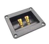 Bornier Haut Parleur,iSpchen Bornier pour Enceinte 2 Voies Bornes De Connexion pour Haut-Parleurs De Test De Voiture Haut-Parleur BoîTe Borne Bricolage Maison Voiture Haut-Parleur Carré