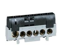 Legrand Bornier de répartition 004816 - phase isolé - 1x35mm² + 5x25mm² - clipsable sur rail DIN