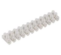 McPower Borne de raccordement 12 Voies - 2,5 mm² - Transparent - 3 A - Séparable - Double bornes à vis - Plastique Souple - Barre de Connexion électrique