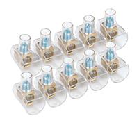 Bornier PC5 (10 mm) (2 unités/blister), transparent