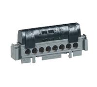 Bornier phase LEGRAND Lexic 8 bornes câble 1,5 à 16 mm² noir