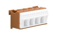 Bornier phase sans vis 14x4mm2 + 4x25mm2 HAGER KN18P