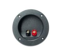 Bornier pour enceinte rond nickele