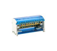 Bornier rail DIN 1 pièce WDH207/211/215 Boîte de distribution d'alimentation Boîte de jonction de fils électriques universelle à vis modulaire(211)