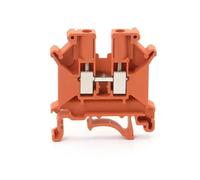 Bornier rail DIN UK-5N, connecteur universel, connexion à vis, câblage électrique, conducteur, borniers UK5N, 10 pièces(Orange)