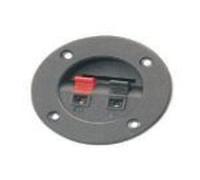 Bornier Rond Noir Enceinte 75 mm Montage Mural ou Plafond 2.0 Classique