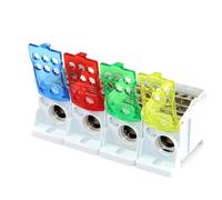 Bornier sur Rail Din, fil d'alimentation de Distribution, connecteur électrique, boîte de jonction divisée électrique UKK80A/125A/160A/250A/400A/500A RED