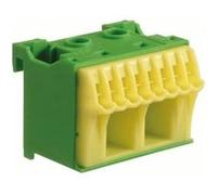 Bornier terre sans vis 8x4mm2 + 2x25mm2 G