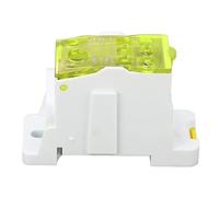 Bornier, UKK-160A 690V Boîte De Jonction, C45 Unipolaire Type Rail Bornier Electrique, Bornier de repartition épissable, Bornier Rail Din, Pour Armoires De Distributio armoires haute tension (Jaune)