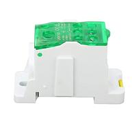 Bornier, UKK-160A 690V Boîte De Jonction, C45 Unipolaire Type Rail Bornier Electrique, Bornier de repartition épissable, Bornier Rail Din, Pour Armoires De Distributio armoires haute tension (Vert)