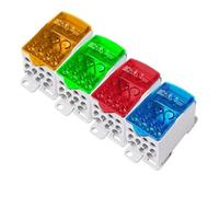 Bornier UKK80A UKK125A UKK160A UKK250A UKK400A UKK500A, 1 entrée, plusieurs sorties, boîte de distribution sur Rail Din, 1 pièces(Yellow,UKK160A)