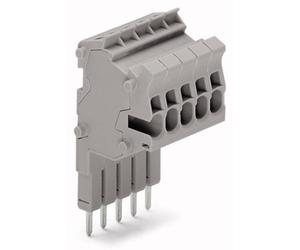 Bornier WAGO 2001-556 4.20 mm ressort de traction gris 10 pc(s)