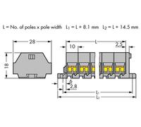 Bornier WAGO 261-209 10 mm ressort de traction Affectation: L gris 25 pc(s)
