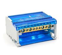 Bornier WDH-411 for montage sur rail DIN, connecteur à vis for PLC/panneau de commande, contacts en laiton 600 V 20 A, électrique industriel