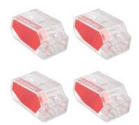 Borniers à connexion rapide série PCT, paquet de 4, for câblage domestique, plaqué bronze, ressort en acier inoxydable Cosses circulaires(PCT-252 (two-hole))