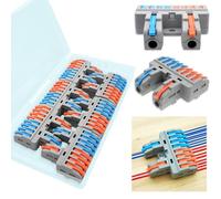 Borniers à levier CTRICALVER, bornier robuste, bornier compact à vis, 2 entrées, 8 sorties, 6 pièces