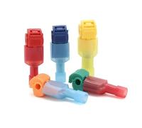 Borniers à sertir en T for dérivations de câbles de 0,5 à 4 mm² (22 à 10 AWG), 10 à 50 jeux(Orange T5,50 sets(100PCS))