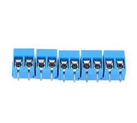 Borniers à vis de câblage, 50 pièces, 2 broches, 5.0mm, connecteur électrique pour Circuit imprimé