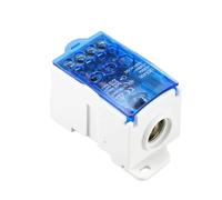Borniers de distribution d'alimentation for rail DIN UKK, 1 pièce, for adultes, connecteur de fil électrique universel, une entrée, plusieurs sorties(UKK400A)
