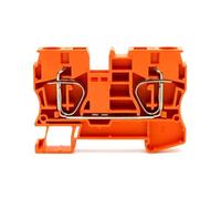 Borniers de raccordement for rail DIN ST-10, connecteurs à ressort à traction, bornes de connexion de câblage électrique sans vis, 10 pièces(ORANGE)