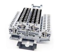 Borniers rail DIN STTB 4-PV avec ressort de liaison équipotentielle 4 mm², 5 pièces(5 Pcs)