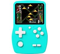 Bornkid Console de Jeu Portable 32 Bits pour Enfants, Écran IPS 3,0" avec 139 Jeux Vidéo HD Intégrés, Système de Jeu Électronique Rechargeable Portable, Cadeau Jouet pour Garçons et Filles (Cyan)