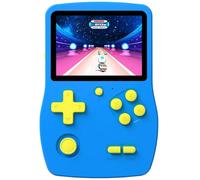 Bornkid Console de Jeu Portable 32 Bits pour Enfants, Écran IPS 3,0" avec 139 Jeux Vidéo HD Intégrés, Système de Jeu Électronique Rechargeable Portable, Cadeau Jouet pour Garçons et Filles (Bleu)