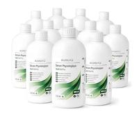 BORNOVA Lot de 12 x 500 ml - Solution saline isotonique NaCl 0,9 % pour rinçage nasal et brumisation nasale - Convient pour application aérosol - Hygiène nasale quotidienne