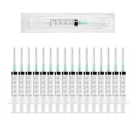 BORNOVA - Lot de 25 Pièces - distributeurs 21g Luer Slip (pré-montée) Plastique de Qualité, Mesure De Liquides (5 ML / 25 PCS)