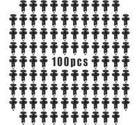 BOROCO 100 pièces Rivets en Plastique de Voiture 6mm Trou Dia Attache Pare-Chocs Punaise Pince AP Attache Punaise Garniture Pare-Chocs retenue