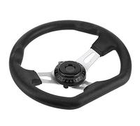 BOROCO 270 Mm Go Kart Roue de Direction Buggy Roue de Vaisselle Dure en Buggy le Volant Lisse de Surface de Surface Ergonomique Facile à Installer avec L'alliage ABS en Aluminium pour