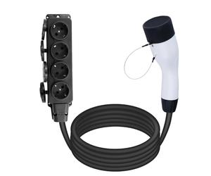 BOROCO Adaptateur V2L Universel, Adaptateur V2L Type 2 vers Schuko, Compatible Voiture BYD Atto 3, pour Voiture MG ZS, pour Voiture SERES 5, Prise schuko Type 2 30 cm Adaptateur V2L véhicule