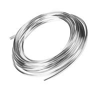 BOROCO Baguette de Protection Voiture 6 m/19,7ft Noir Bord de Porte de Voiture moulure de Garniture Bande de Protection Anti-Rayures Protecteur Couvercle Moule(Silver)