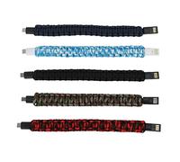 BOROCO Bracelet de câble de chargement USB de type C, en nylon tissé durable, chargeur USB C portable, bracelet de transfert de données pour smartphones, tablettes, ordinateurs por