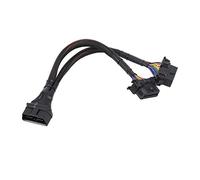 BOROCO Câble d'extension OBD2, OBD II ODB2 Splitter extension Adaptateur 1 à 2 Adaptateur OBD Splitter Y Cable Extension Cord Car Diagnostic Scan Tool