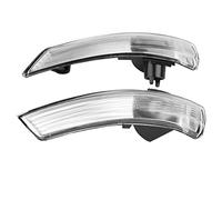 BOROCO Cache Lentille de Clignotant pour Rétroviseur, Paire de Verre de Feu de Signalisation Transparent pour Focus 2008-2018