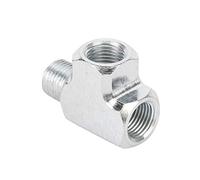 BOROCO - Capteur De Pression D'huile Et D'eau, Manomètre Et Adaptateur, Raccord De Tuyau En T De Type T 1/8, 3 Voies