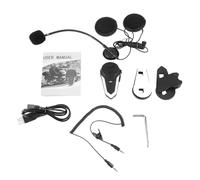 BOROCO Casque de moto Bluetooth sans fil à connecter 1000 m pour casque de moto avec réduction du bruit DSP et A2DP, 450 mAh étanche mains libres casque Bluetooth pour cyclistes