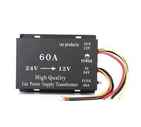 BOROCO Convertisseur Adaptateur Transformateur, 720w 60A 24V à 12V Voiture DC Power Elecric Buck Transformateur Convertisseur Adaptateur Voiture Camion Sécurité Alimentation Régulateur