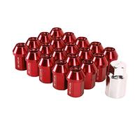 BOROCO Écrous De Roue, 20 Pièces M12x1,5 écrous De Roue 35 Mm 6061 Remplacement à Extrémité Fermée En Alliage D'aluminium Pour Chevrolet Camaro 1983-2002(Rouge)