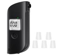 BOROCO Ethylotest, Ethylotest Electronique avec Affichage Numérique LCD e illuminazione di emergenza a LED, Alcootest Personnel pour Usage Domestique et Professionnel