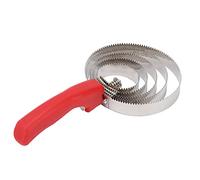 BOROCO Étrille en acier inoxydable pour chevaux, vaches, moutons, poignée ergonomique, conception double face pour le toilettage, élimination de la boue, matériau durable et robust (Peigne à vache et