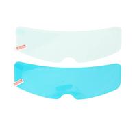 BOROCO Film de Visière de Casque,24.5cm/9.6in Film de Visière de Casque de Moto Anti-Pluie Anti-Buée Ensemble de Film de Visière Intérieur Extérieur Haute Transparence Universel