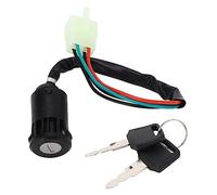 BOROCO Interrupteur à Clé D'allumage à Fil à 4 Broches Interrupteur De Système D'allumage Durable Sensible Avec 2 Clés Pour Quad 4 Roues ATV Go Kart
