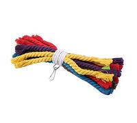 BOROCO Jouet à mâcher pour Perroquet, Corde en Coton colorée, Cage à Oiseaux, Jouets Suspendus pour perroquets, pour broyer Le Bec et Jouer en Toute sécurité, matériau Corde en cot