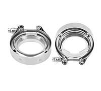 BOROCO Kit De Bride De Serrage En V De 2,0 Pouces Pour Tuyaux De Descente D'échappement Turbo En Acier Inoxydable(2 Inches)
