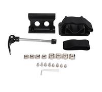 BOROCO Porte Velo Voiture, Support de Fourche de Vélo,Polyvalent Porte Bagage Vélo Arrière avec Clip Fixe,Support de Roue Avant de Vélo à Dégagement Rapide (Noir)